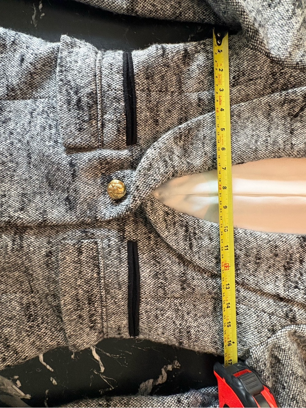 Smythe les Vestes beautiful jacket ! Tailored Black & Gray Women size 6 - Picture 4 of 7